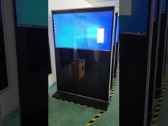 86 inci Lantai berdiri layar penuh LCD Iklan Tampilan Resolusi 4k