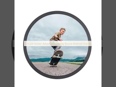 Layar Lingkaran Iklan Tampilan Android Bulat
