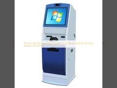 19 Inch Self Service Terminal Kiosk layar sentuh Dengan ID Card Reader Printer A4