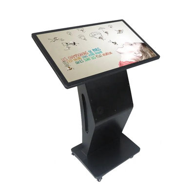 Komputer Kiosk All-In-One Standing 55 Inch dengan layar sentuh inframerah dan sistem Android atau Windows
