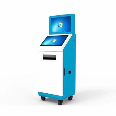 Kios Mandiri Layar Sentuh 19 Inci dengan Resolusi 1920x1080 dan Pembaca Kartu ID Printer A5