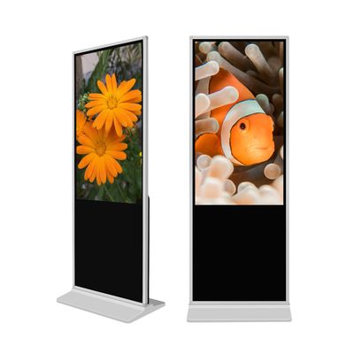 43 Inch HD LCD Vertikal Indoor Digital Signage Display Layar sentuh Kios