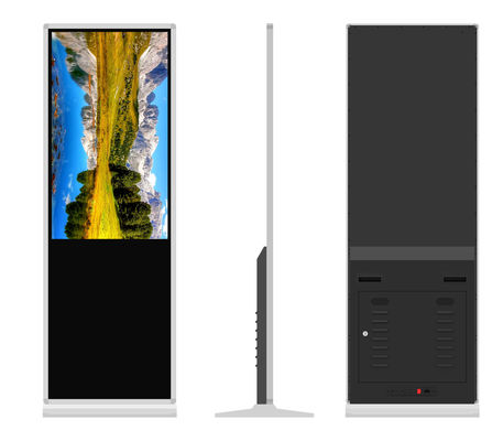 43 Inch HD LCD Vertikal Indoor Digital Signage Display Layar sentuh Kios