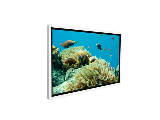50 Inch Wall Mount Touch Screen Kiosk Digital Sistem Android Resolusi Tinggi