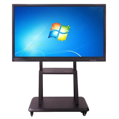 Papan tulis interaktif digital 86 inci dengan resolusi 3840x2160 dan sentuh inframerah untuk aplikasi papan pintar