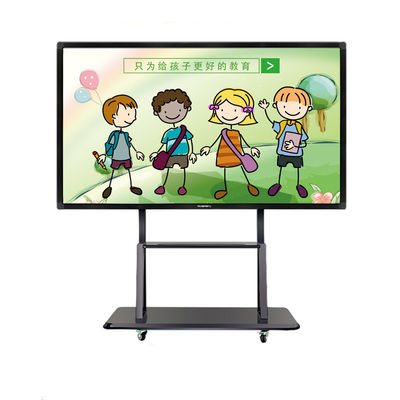 Papan tulis interaktif digital 86 inci dengan resolusi 3840x2160 dan sentuh inframerah untuk aplikasi papan pintar