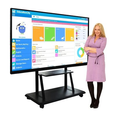 Papan Tulis Interaktif Digital 110 Inci dengan Layar Ultra HD 4K dan Pena Elektromagnetik