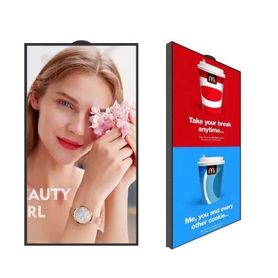 65 Inch Cahaya Matahari Bisa Dibaca Cerah Tinggi Iklan Tampilan LCD Panel layar dengan 2500cd / m2 Cerah