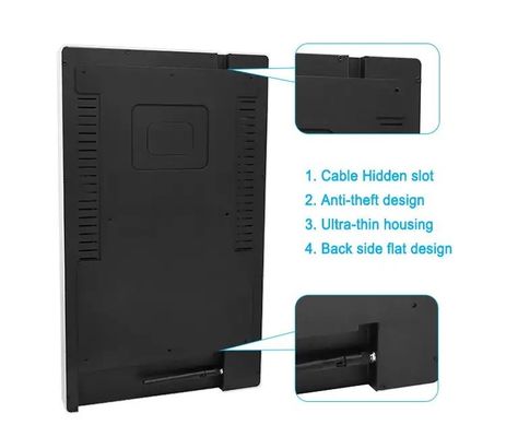 Layar Iklan Lift Paduan Aluminium 50W dengan Digital Signage Resolusi 1920x1080