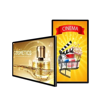 50 Inci IP65 Waterproof Outdoor Advertising Screen Display dengan 4000cd/m2 Kecerahan Tinggi untuk Digital Signage