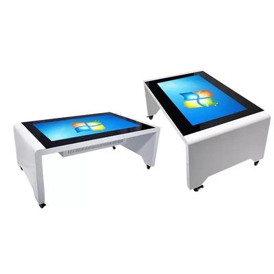 55 Inch Kapasitif Interaktif layar sentuh Meja Kaca