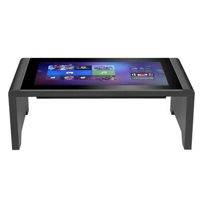 43 Inch Digital Capacitive Touch Screen Meja Permainan Dengan Kaca Baja Rostless