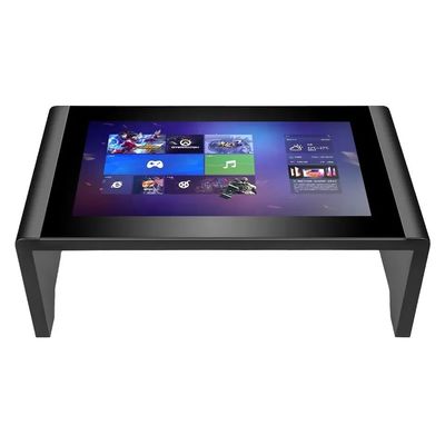 43 Inch Digital Capacitive Touch Screen Meja Permainan Dengan Kaca Baja Rostless