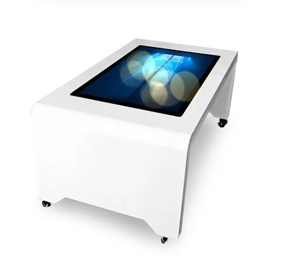 Waterproof Multi Touch Screen Meja Makan LED Display Aluminium Alloy