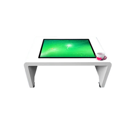 Waterproof Multi Touch Screen Meja Makan LED Display Aluminium Alloy
