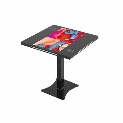 21.5 inci Dual Screen Interactive Touch Screen Table dengan capacitive Touch dan Wireless Charge untuk Smart Coffee dan Gaming