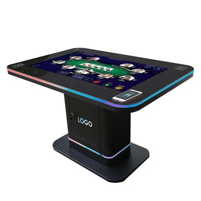 Smart Gaming Desk Tabel layar sentuh interaktif 500 Nits Untuk pusat perbelanjaan