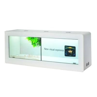 Lemari Pajangan LCD Transparan 55 Inci dengan Sentuhan Kapasitif dan Kabinet Layar LCD Dinding Sambungan 1x2