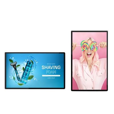 50 Inch Wall Mount LCD Display Periklanan Resolusi 4K Ultra Narrow Edge