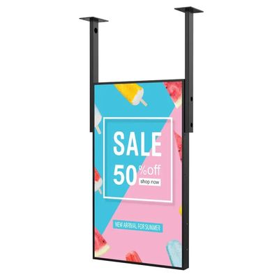 Layar iklan LCD logam dengan kecerahan tinggi 1500 Nits dan ROHS disetujui untuk signage digital komersial