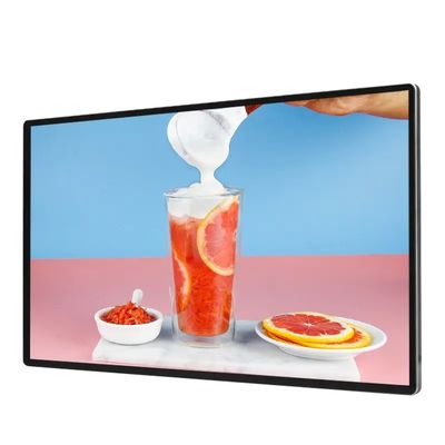 98 Inch Wall Mounted LCD Advertising Display dengan resolusi 1920 x 1080 dan perlindungan IP55 IP65