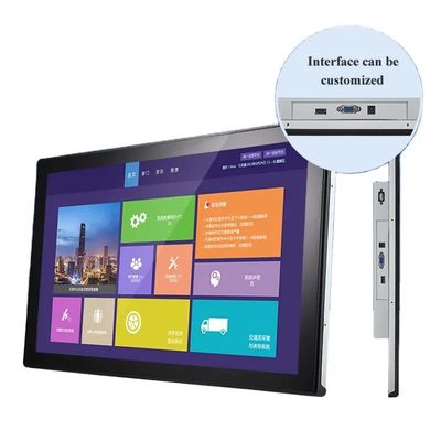 27 Inch Waterproof IP65 Front Capacitive Touch Screen Monitor dengan resolusi 1920 x 1080