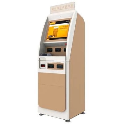 Kios Mandiri Layar Sentuh Multifungsi 22 Inci OEM Dengan Pembaca Kartu ID dan Printer Struk