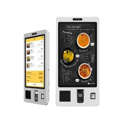 21.5 Inch Wall Mounted Capacitive Touch Screen Self Service Kiosk Pemesanan