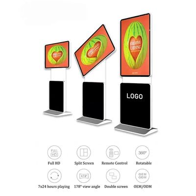 Kios Digital Layar Sentuh Inframerah 43 Inci dengan Layar Dapat Diputar 360 Derajat untuk Iklan
