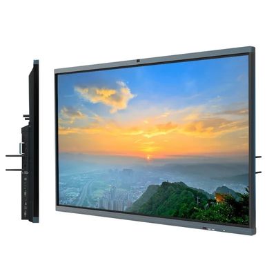 75 Inch Layar Sentuh Interaktif Panel Datar Inframerah ROHS Disetujui untuk Ruang Rapat