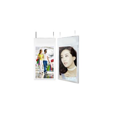 43 Inch Dual Screen High Brightness Advertising Display dengan Monitor Jendela Gantung 700 Nits