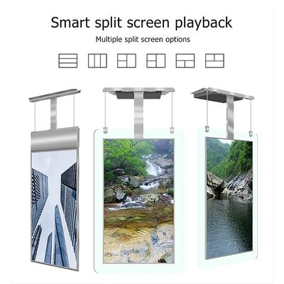 55 Inci Layar Ganda Kecerahan Tinggi Pemutar Iklan LCD dengan Kecerahan 1500 Nits