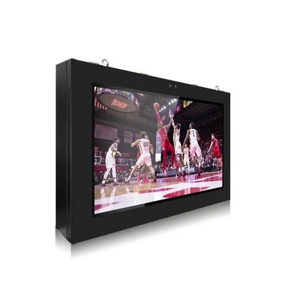 43 Inch Wall Mounted Outdoor Advertising Screen Display Dengan 2500cd/m2 Kecerahan dan Jaringan 4G Android
