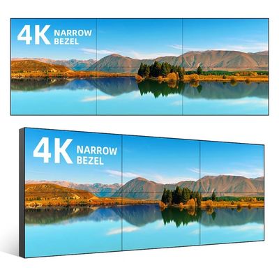 55 Inch LCD Splicing Wall dengan 500cd/m2 Kecerahan dan 1920*1080 Resolution Touch Screen Video Wall Display
