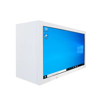 50 Inch High Transparency Transparent LCD Showcase dengan Sistem Android Layar Sentuh Kotak Display