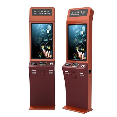 Standing lantai disesuaikan Kapasitif layar sentuh Kiosk - Self Service Digital Signage Solusi