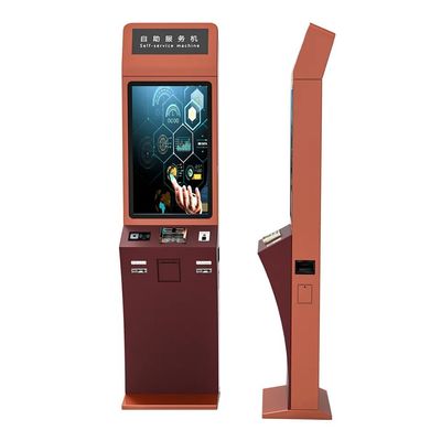 Standing lantai disesuaikan Kapasitif layar sentuh Kiosk - Self Service Digital Signage Solusi
