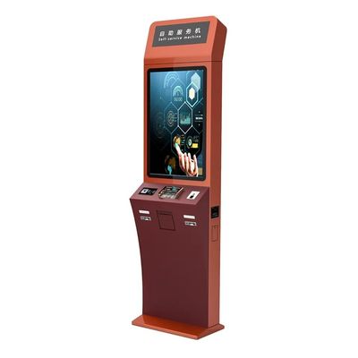 Standing lantai disesuaikan Kapasitif layar sentuh Kiosk - Self Service Digital Signage Solusi