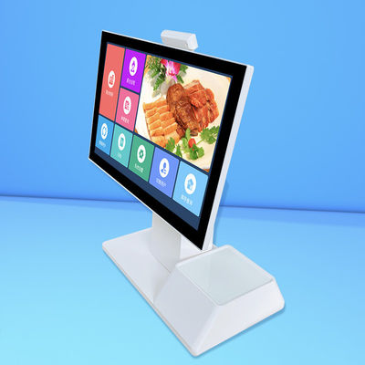 Desktop Self-Service Touch Screen Pemesanan Kios Mesin Kasir Dual Screen