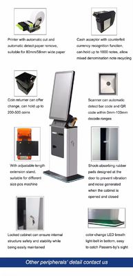 32inch check in Touch Screen Self Service Kiosk dengan Branding yang Disesuaikan