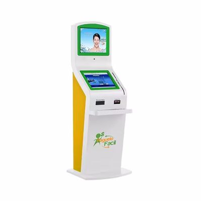 Display yang dapat disesuaikan dengan layar sentuh Kios Self Service Untuk Pembayaran Uang Tunai Dan Perangkat Lunak