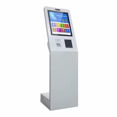 21.5 Inch Disesuaikan Low Maintenance Touch Screen Self Service Kiosk dengan Sistem Kiosk Interaktif