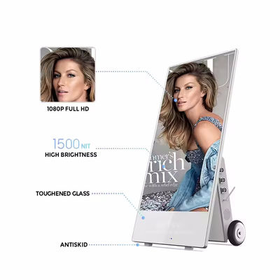 43 Inch LCD Advertising Display dengan Resolusi 1920x1080 dan Kecerahan 450cd/m2 untuk High Impact Digital Signage