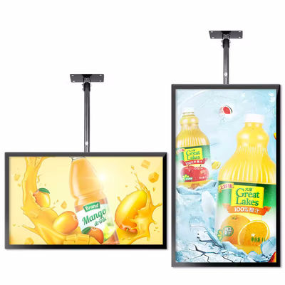 Layar Iklan LCD Dengan Sudut Penampilan Besar Toko Layar Kecerahan Tinggi