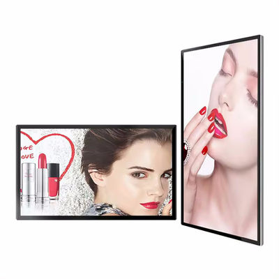 Layar Iklan LCD Dengan Sudut Penampilan Besar Toko Layar Kecerahan Tinggi