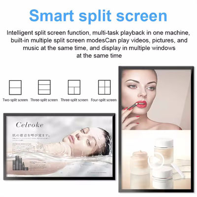 Layar Iklan LCD Dengan Sudut Penampilan Besar Toko Layar Kecerahan Tinggi