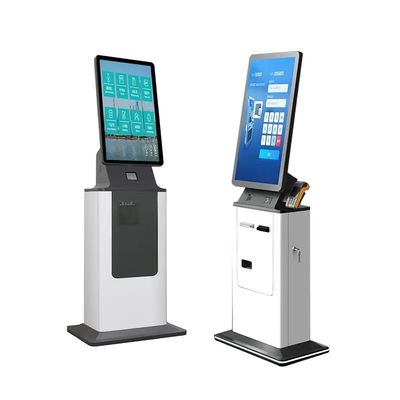 Kios Self Service layar sentuh yang dapat disesuaikan dengan dispenser kartu bermotor dan desain low maintenance