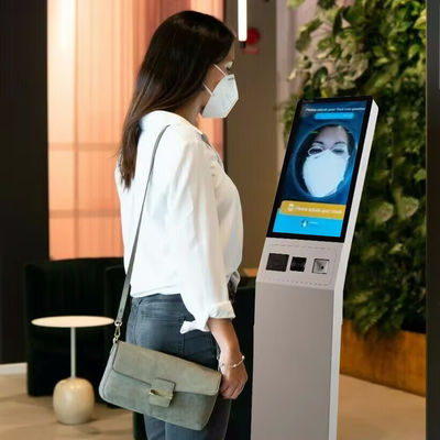 Konektivitas Wi-Fi/Bluetooth Self Checkin Kiosk dengan SSD 128GB dan warna yang disesuaikan untuk layanan mandiri tanpa batas