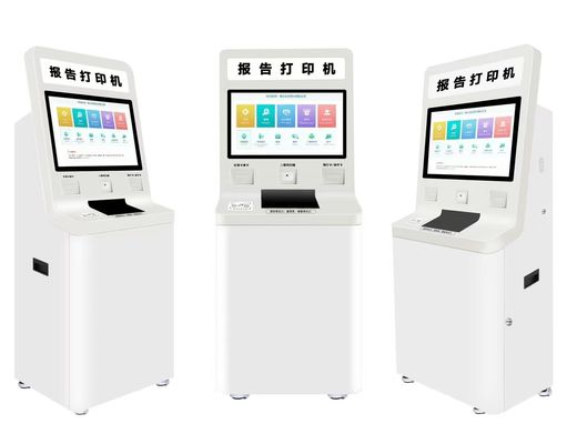 Low Maintenance Passport Reader Self Service Kiosk dengan perangkat lunak yang dapat disesuaikan dan layar sentuh logam