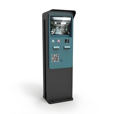 Kios Parkir layar sentuh dengan opsi pembayaran multi-software yang dapat disesuaikan dan pemeliharaan rendah untuk stasiun layanan otomatis